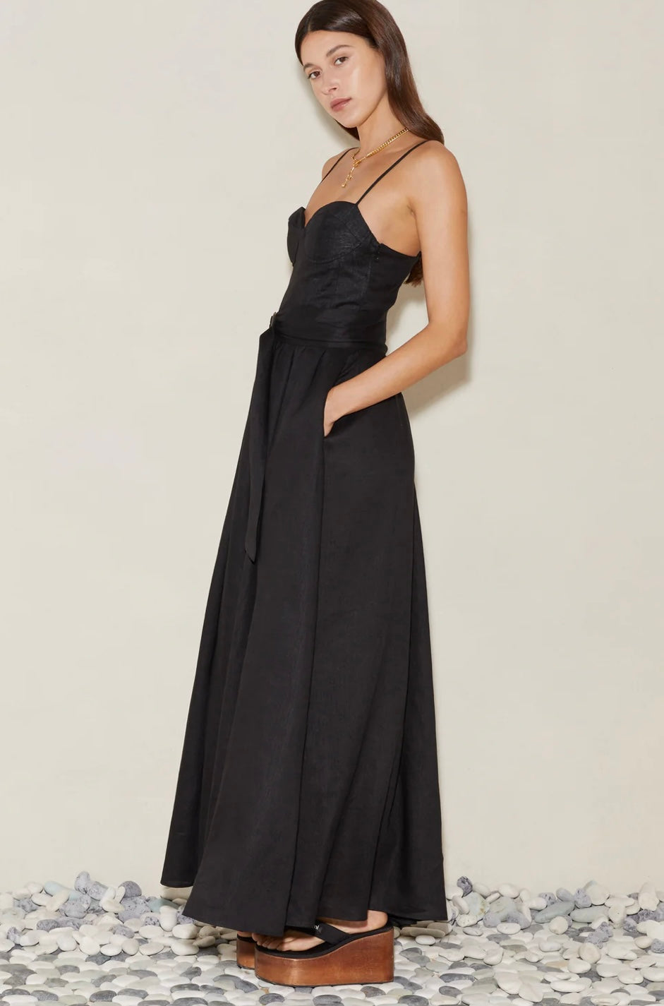 BOTEH - Alfresco Bodice Maxi Dress - Black