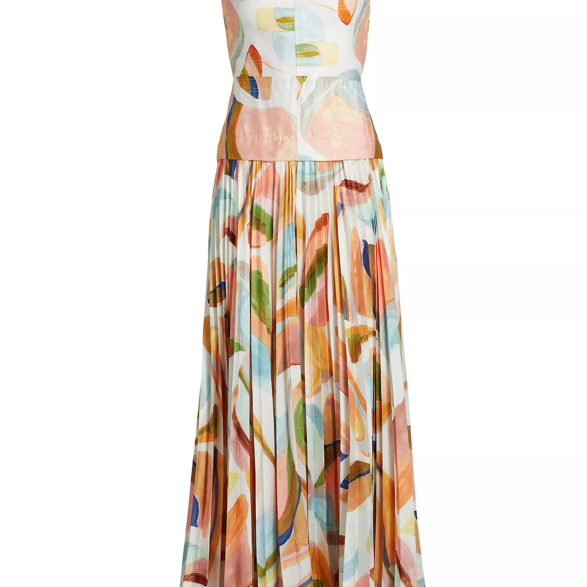 leasgill midi dress acler Acler Leasgill Square-Neck Open-Back Pleated Linen Midi Dress