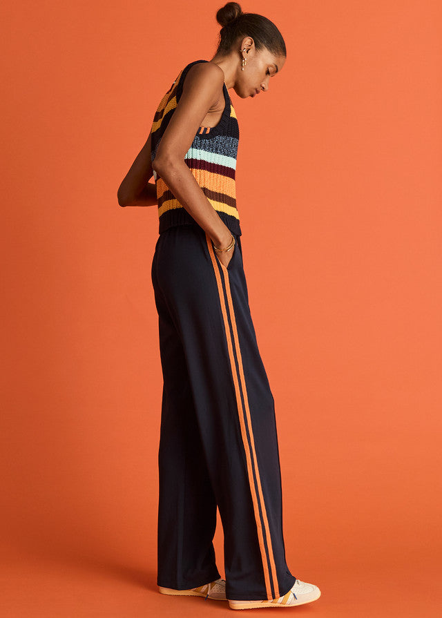 Vitesse Marine Wide Leg Pants