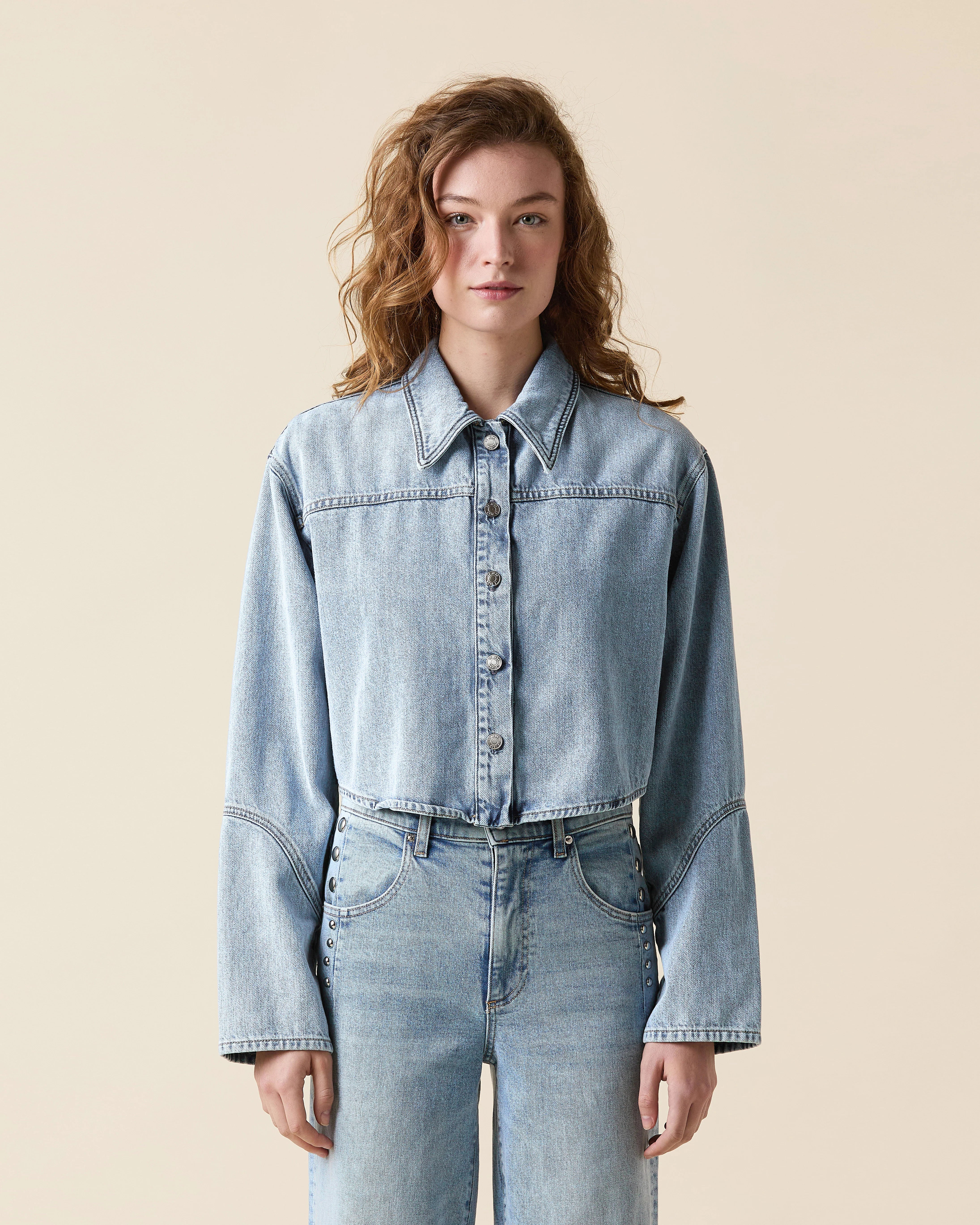 Swing Shirt Jacket - Blue Heaven