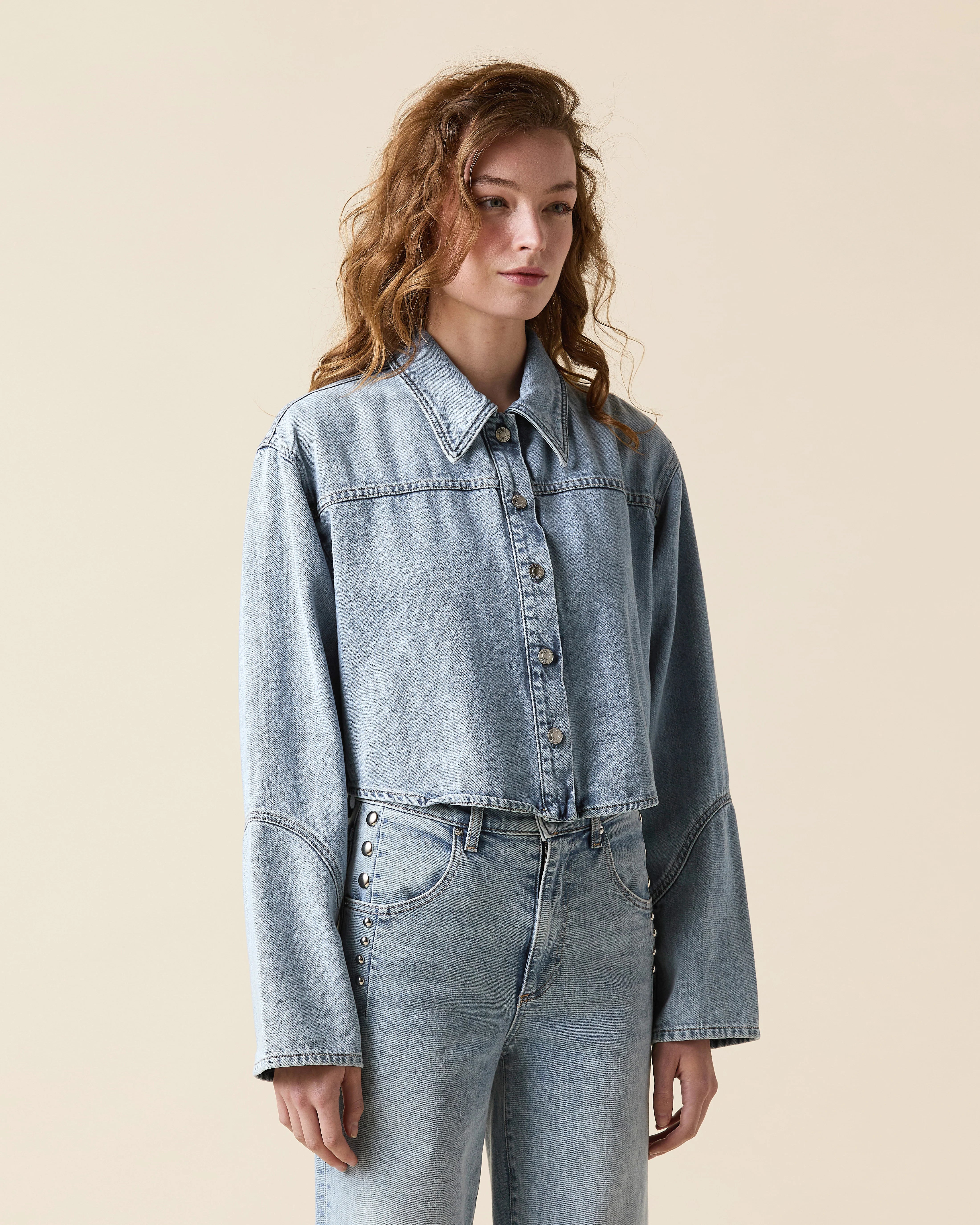 Swing Shirt Jacket - Blue Heaven
