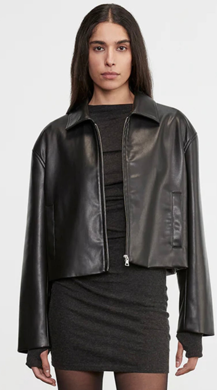 Leather Minimal Jacket