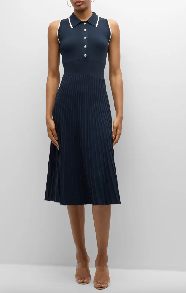 Veronica Beard-Meralda Dress- Navy