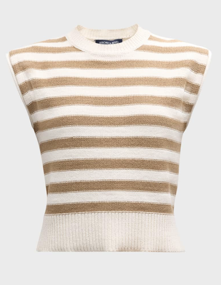 Veronica Beard-Vera Sweater-Off White/Khaki