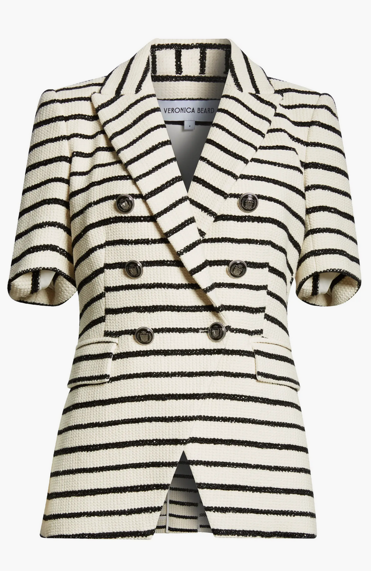 Veronica Beard-Jenny Dickey Jacket Ivory/Black