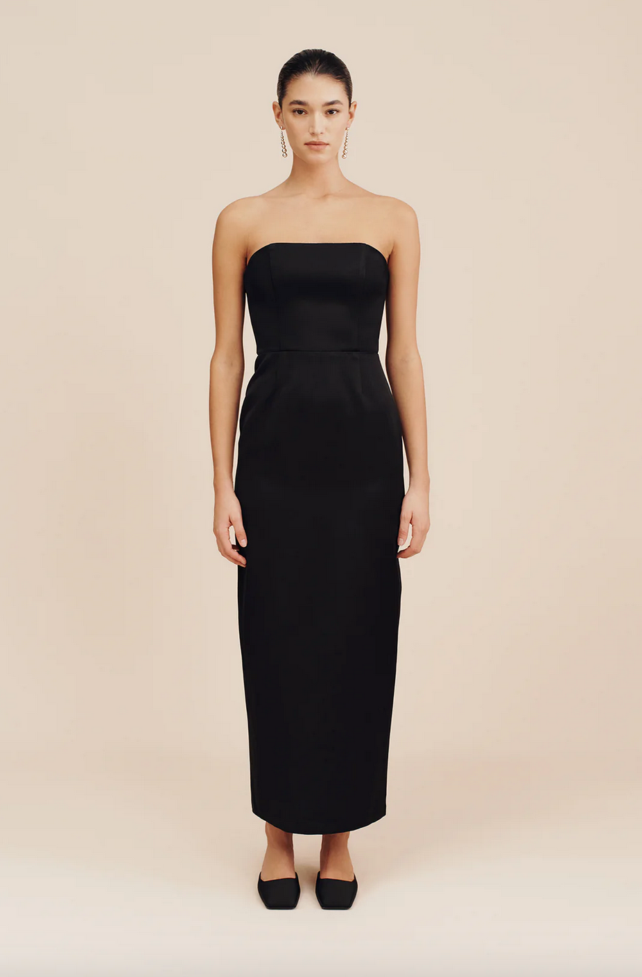 POSSE - Romeo Strapless Dress - Black