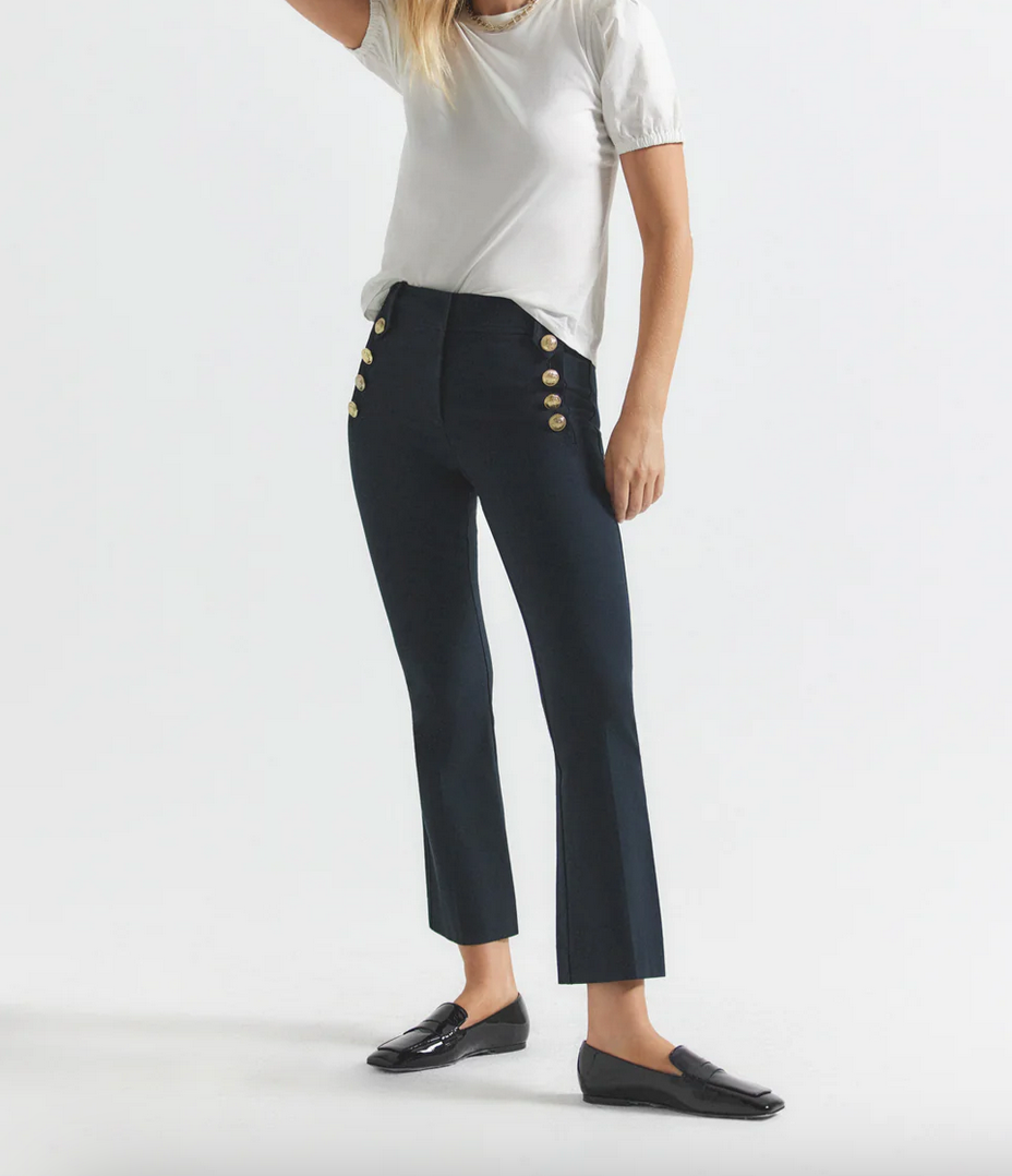 Derek Lam-Robertson Crop Flare Trouser (Midnight)