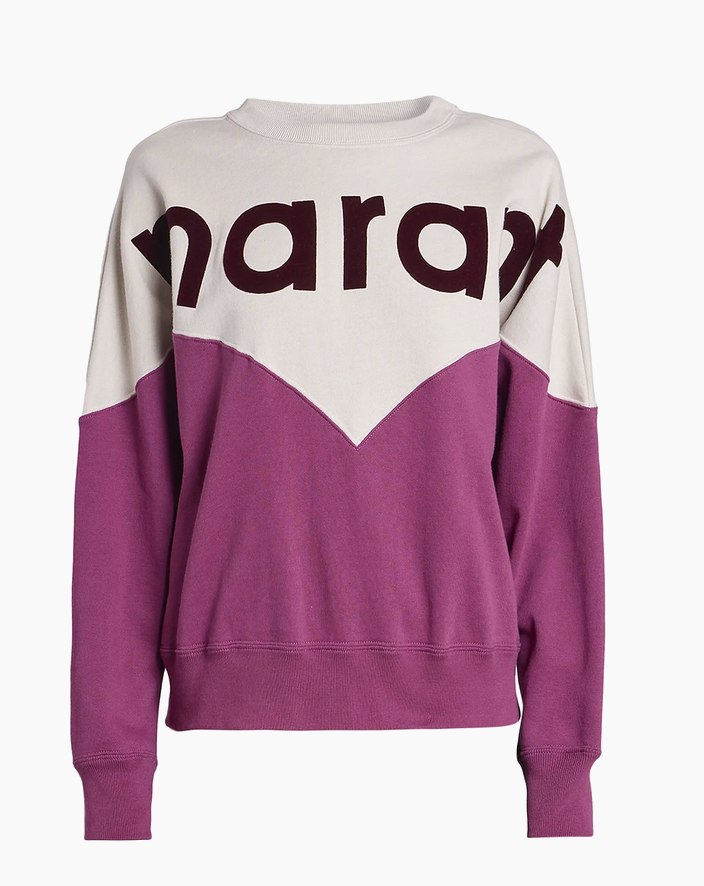 HOUSTON SWEAT SHIRT (Ecru/Raspberry)