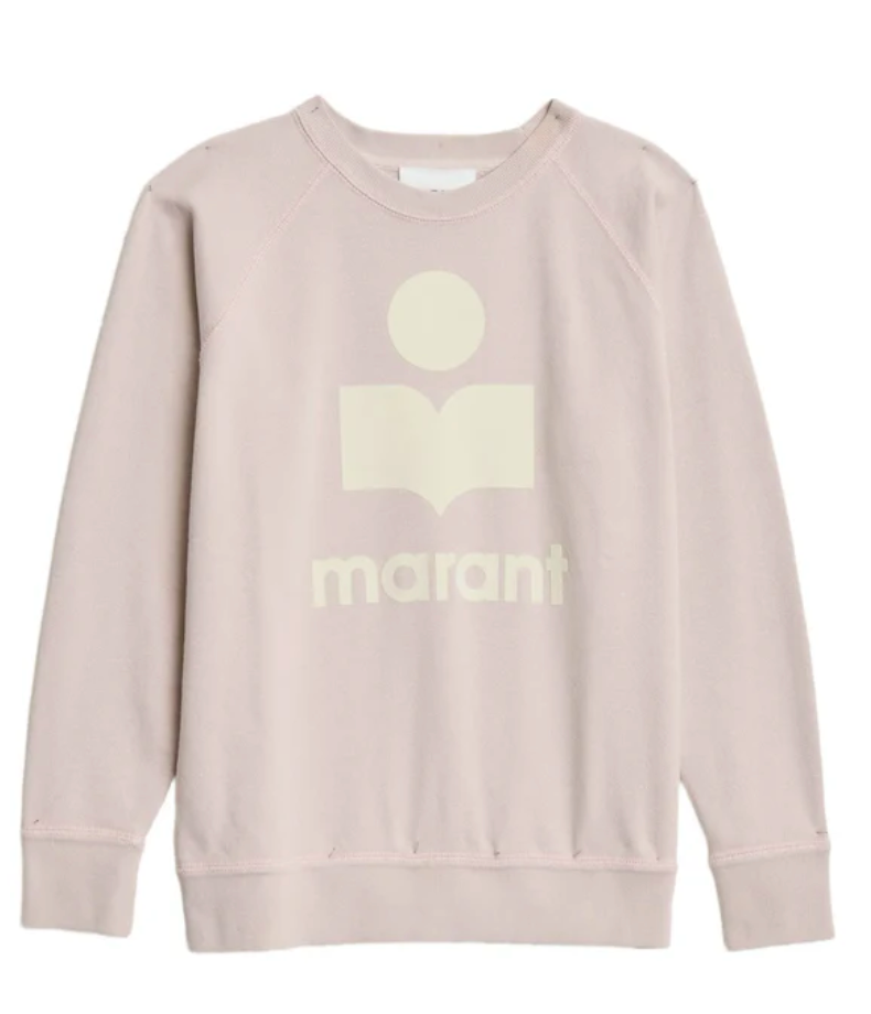 MILLYNY SWEAT SHIRT(LIGHT PINK/ECRU)
