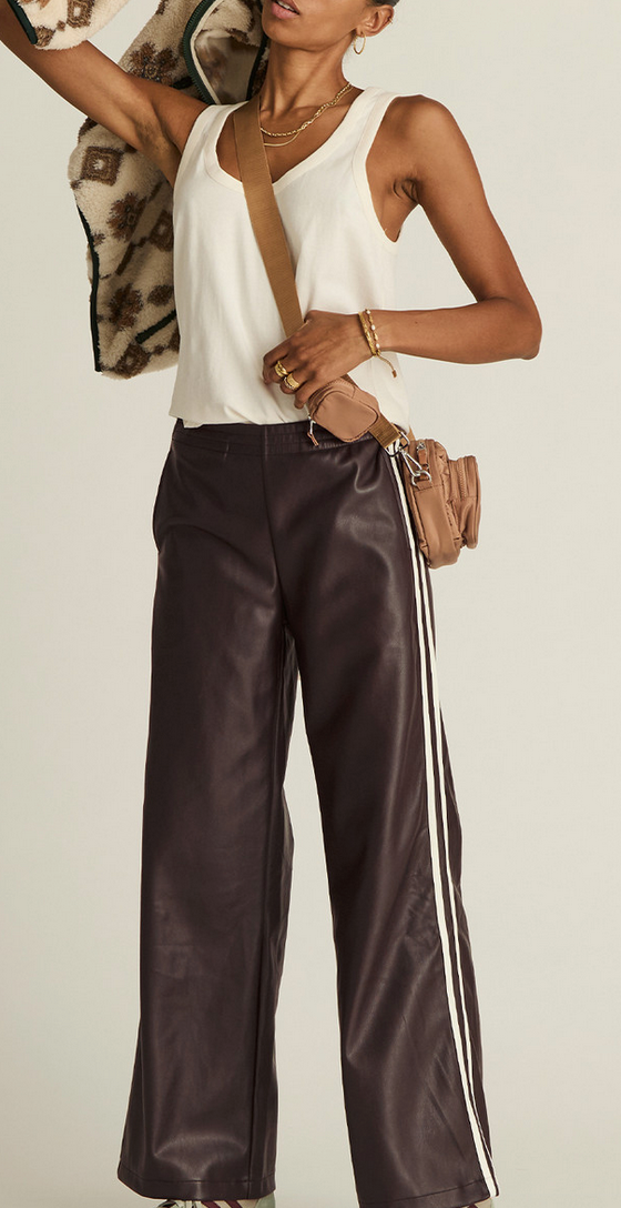 Vegan leather twilight pant