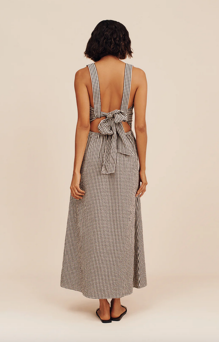 POSSE - Amelia Square Neck Dress - Gingham