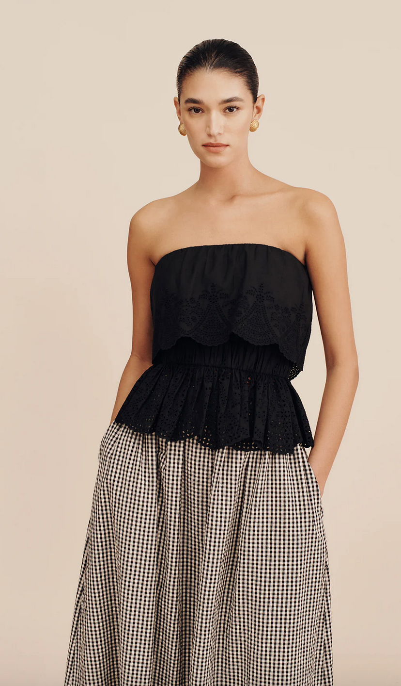 POSSE - Beryl Strapless Top - Black