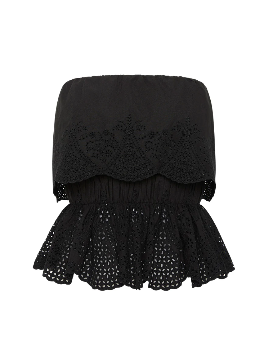 POSSE - Beryl Strapless Top - Black