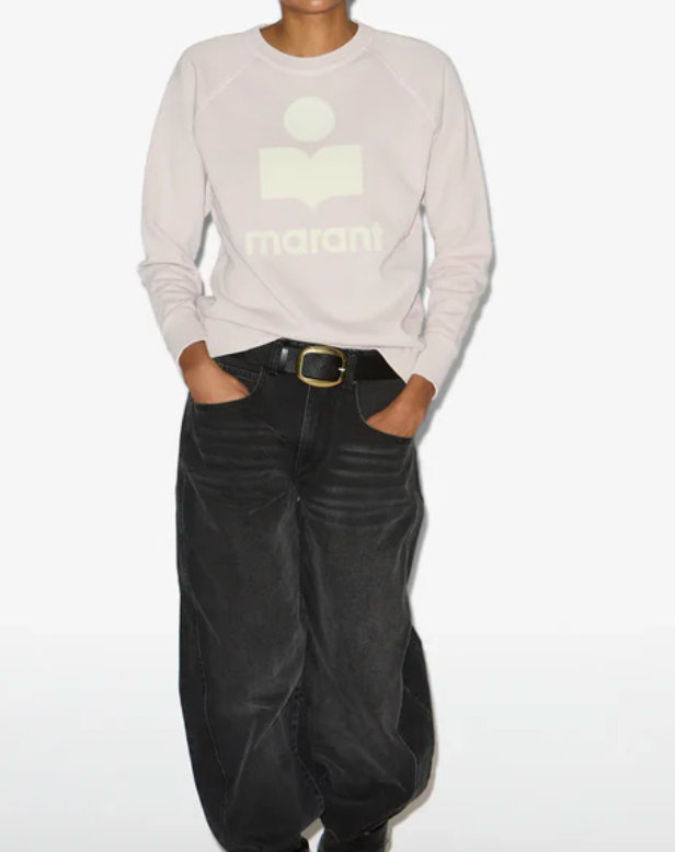 MILLYNY SWEAT SHIRT(LIGHT PINK/ECRU)