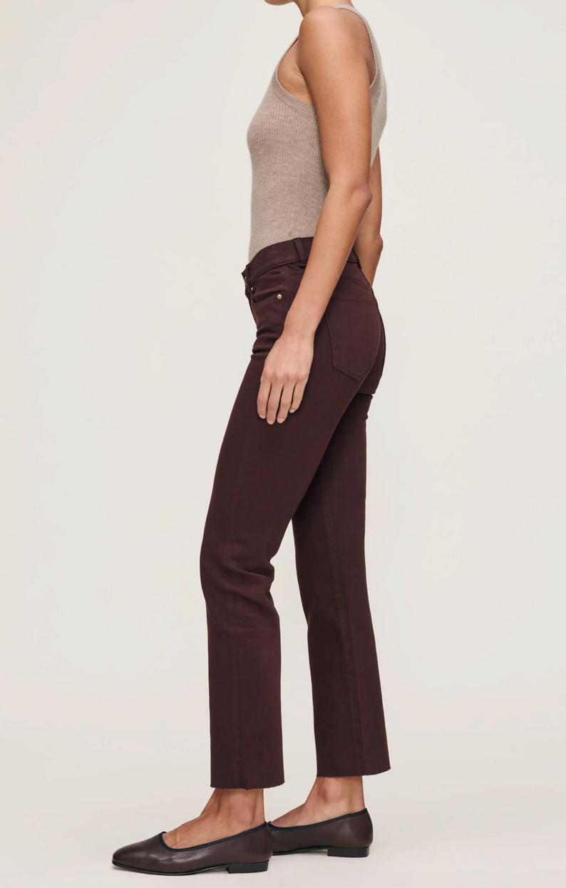 Mara Straight Mid Rise Ankle Jeans (FIG)